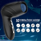 Hair Dryer 10 Vibration Masturbation Cup Pocket Pussy with Penis Trainer for Free-Hand Erection Massager — product image 3