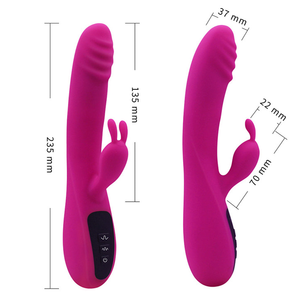 16-Mode Rabbit Vibrator| Waterproof Silicone Vibrating Dildos – product view 8