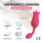 9 Vibration Modes Rose Tongue Vibrator for Women with Vibrating Egg – product view 5