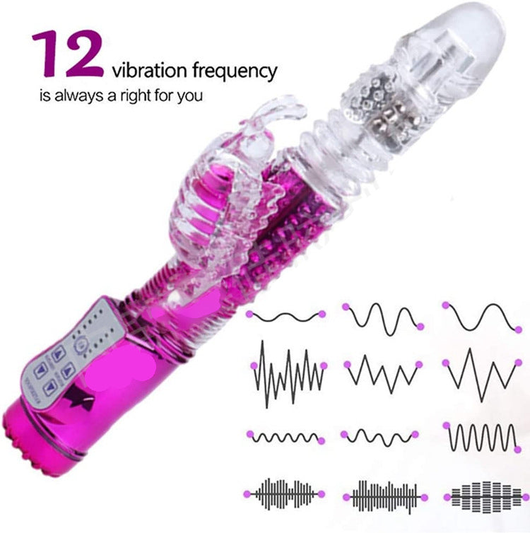 Telescopic Vibration Ball 12 Ffrequency Vibration Masturbator – product view 2