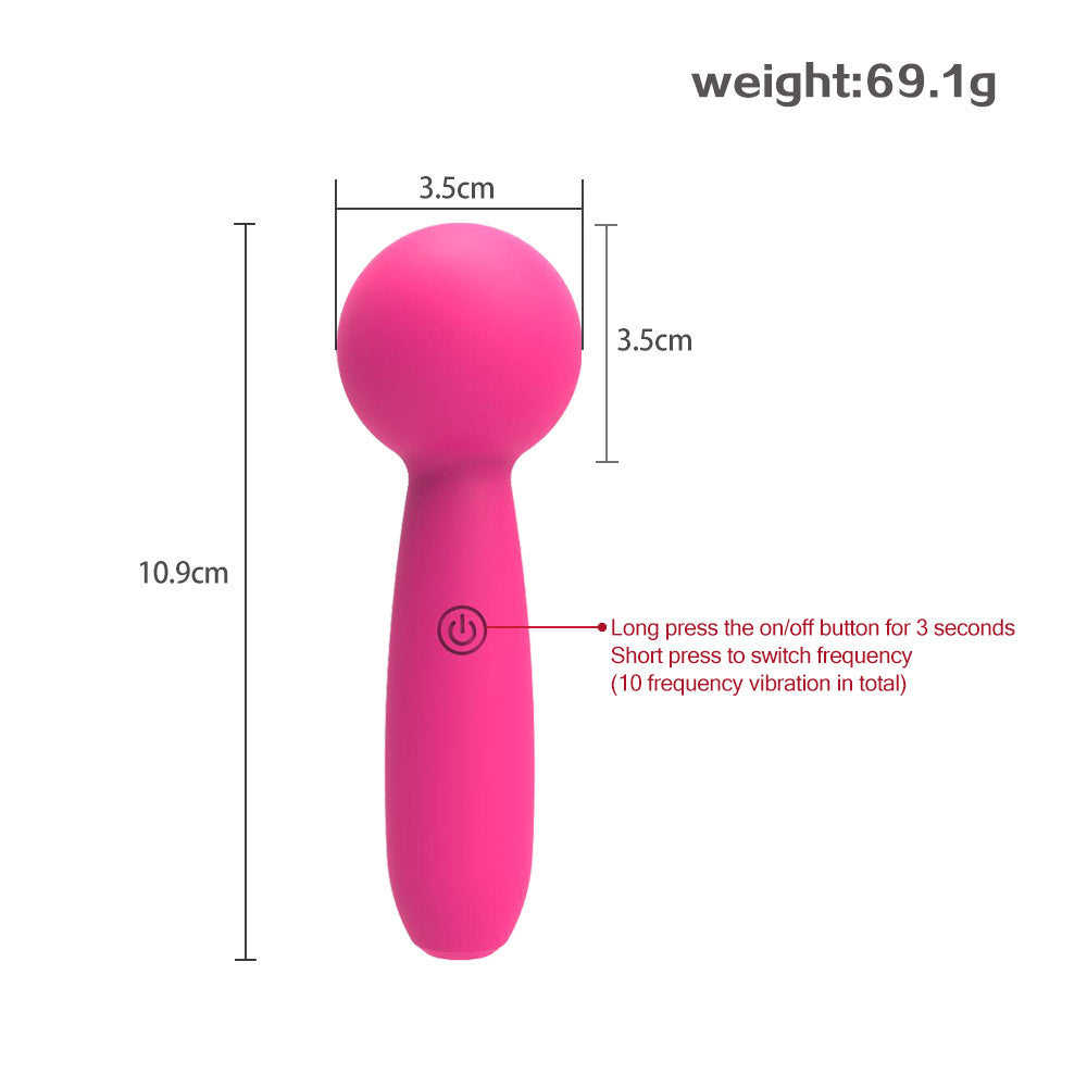 10 Frequency Mini Rechargeable Bullet Vibrator – product view 7