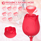 Rose Vibrator With Bullet Tongue – product view 4