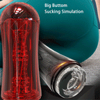Red Eagle 10 Vibrations Air Pressure Sucking Electric Male Stroker Transparent Soft for Penis Stimulation – product view 2