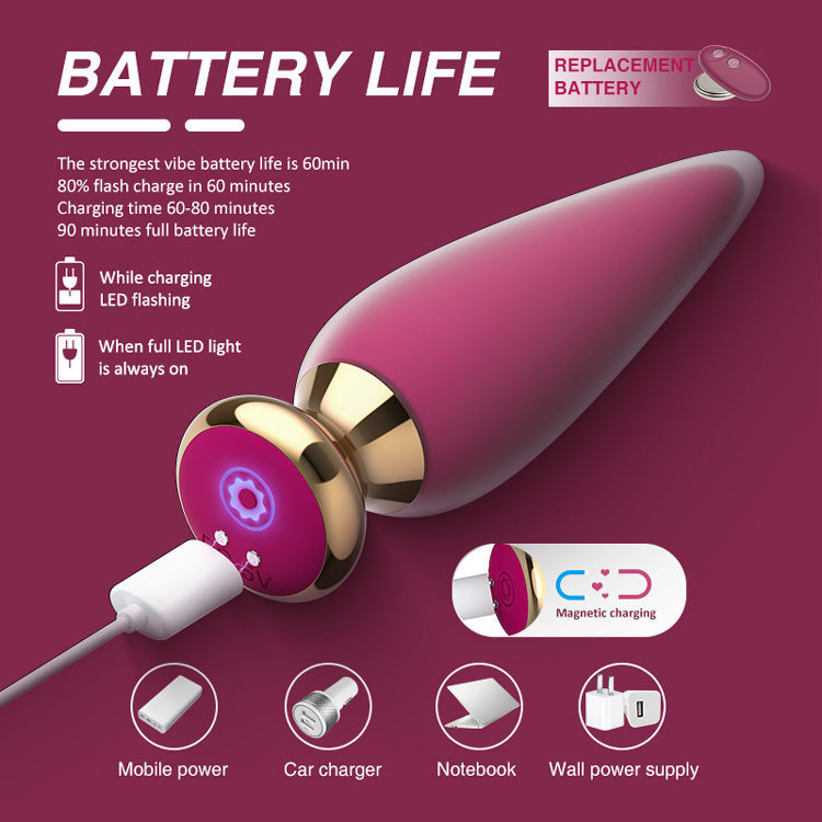 Remote control anal plug prostate massager – product view 2