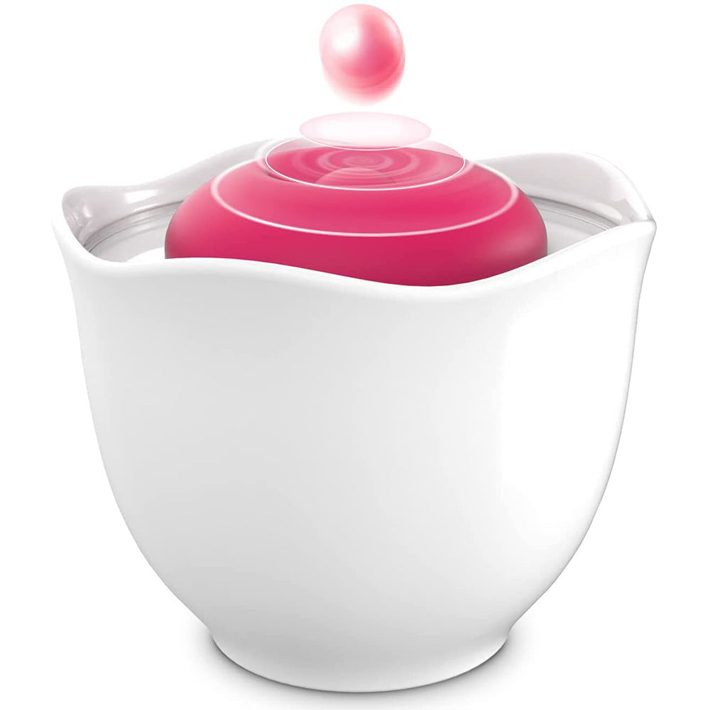 Sucking The Vibrator Tongue Licking Rose Vibrator – product view 10