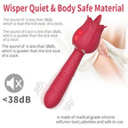 The Rose Vibrator for Women Tongue Licking Retractable Vibrating Egg – product view 3