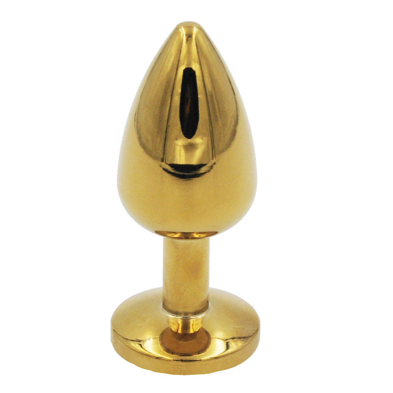 Round Metal Butt Plug - Stainless Steel Jewel Butt Plug Anal – product view 4