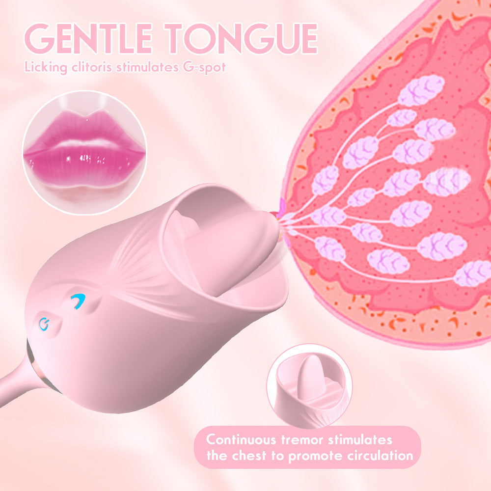 Clit Vibrator Nipple Sucker Vibrating Tongue – product view 5