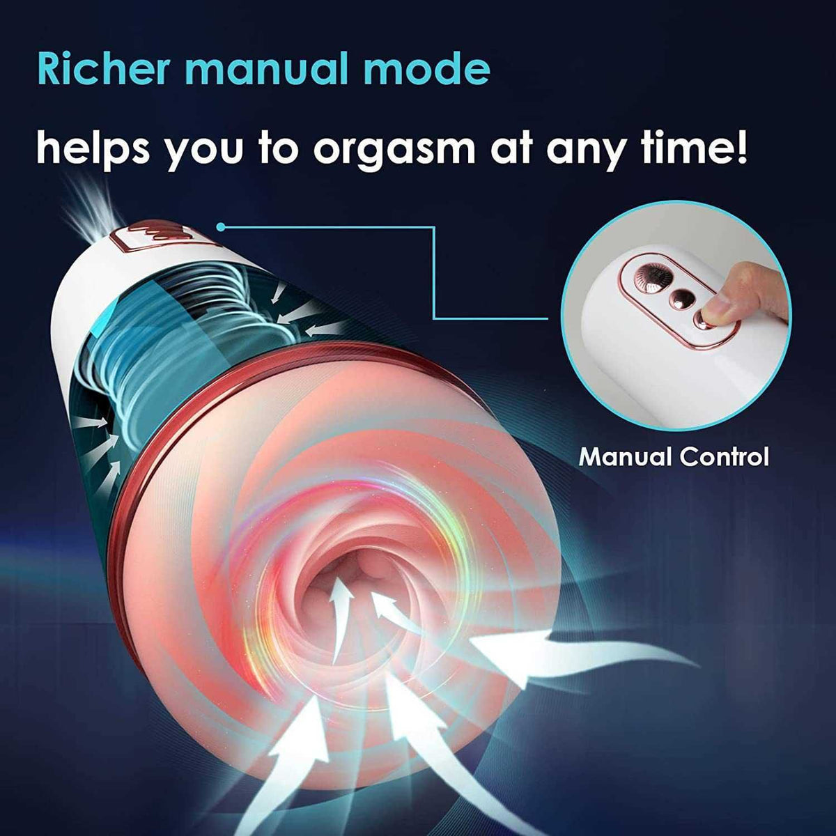 TitanGlideX 7 Vibration 3 Sucking Electric Stroker Sucking Vibrating Voice Male Stroker — product image 3