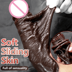 5.11 in Real Skin Feeling Realistic Dildos Sliding Foreskin Design Female Masturbator