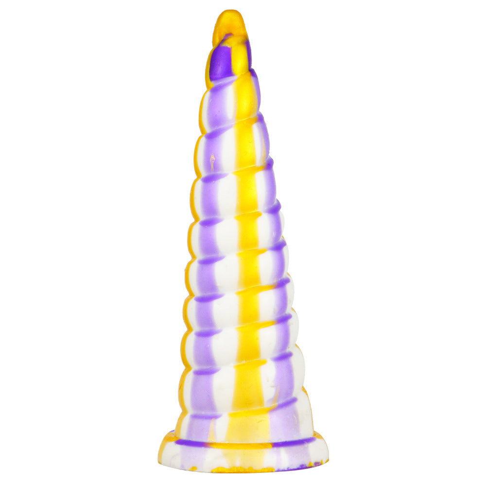Colorful Threaded Silicone Special-Shaped Artificial Dildo – product view 11