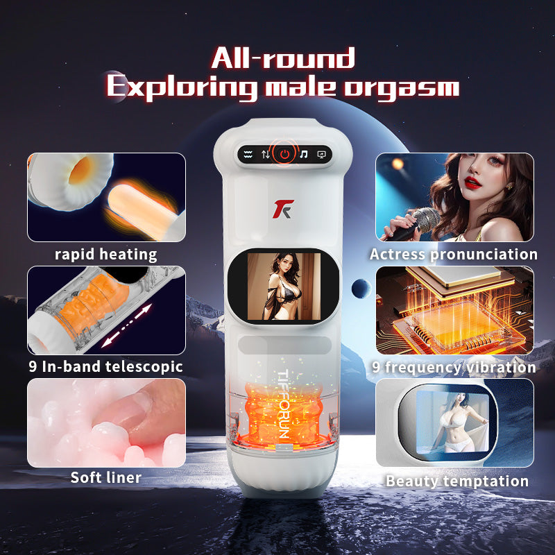 2026 New Stroker Uxol Heating 9 Vibration & 9 Thrusting Male Stroker with Moan Function, Full LCD Display Uxolclub Sex Toys for Men – product view 14