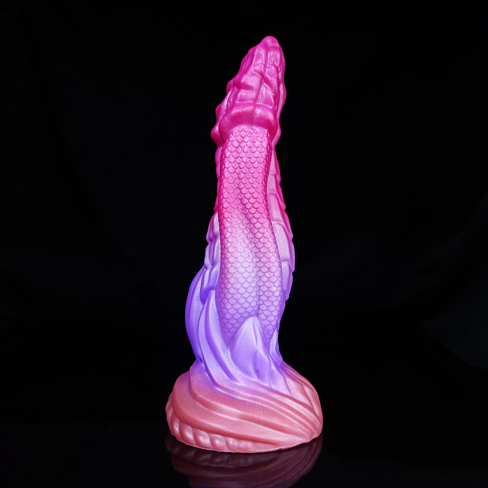 Gradient Color Special-Shaped Anal Plug Anal Plug Liquid Silicone Dildo – product view 2