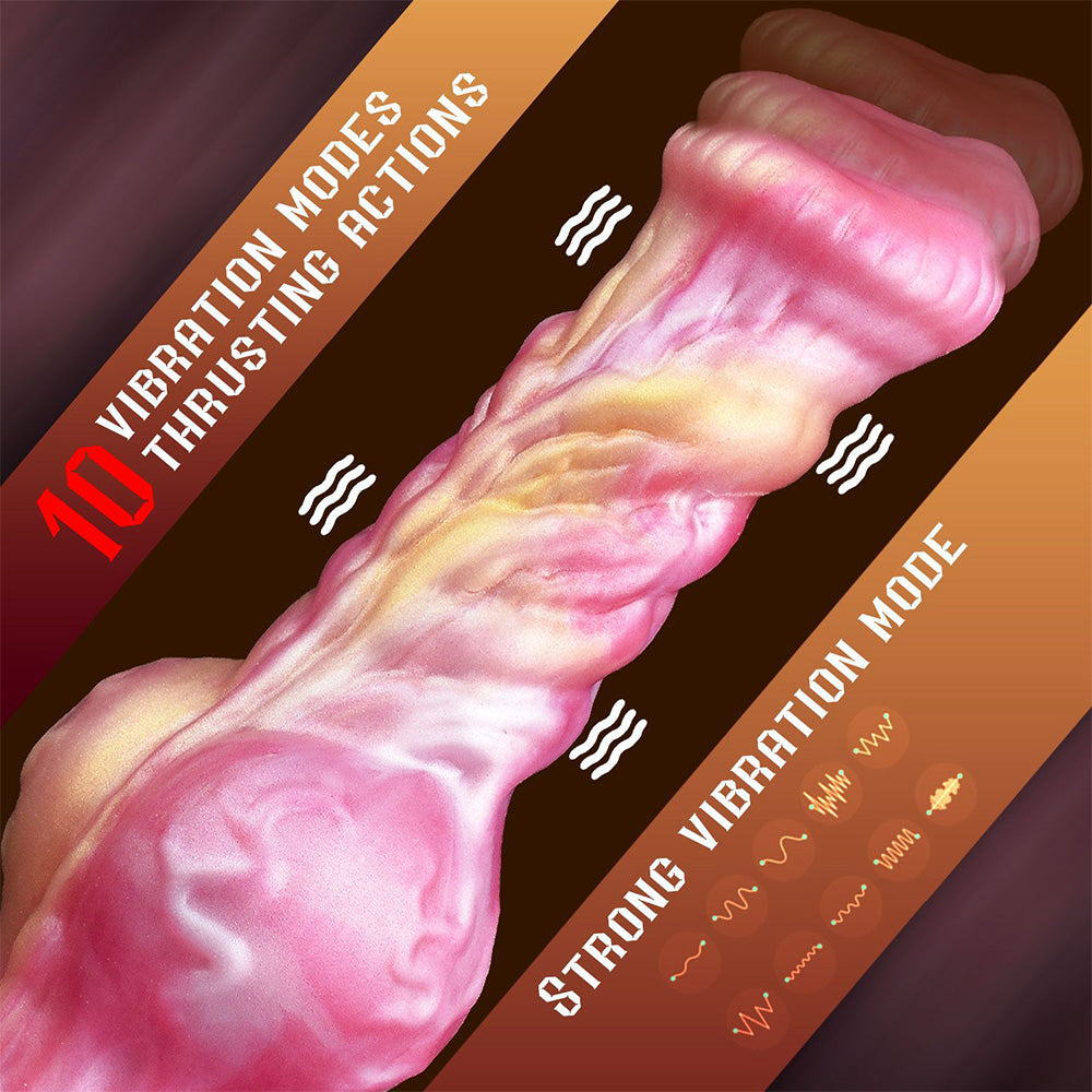 Telescopic Vibrating Penis Electric Anal Plug Dildo – product view 4