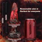 Black And Red Soft Liquid Silicone Penis Dildo – product view 5