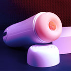 Snow Storm 10 Vibration 3 Sucking Male Stroker Cup 5.7 Inches Deepth Realistic Textured Pocket Vagina Pussy — product image 10
