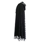 Halloween Party Medieval Lace Cape Gothic Long Hooded Cloak – product view 3