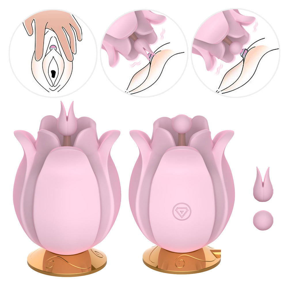Rose Multi-Frequency Vibrating Egg Female Orgasm Masturbation Massager – product view 11