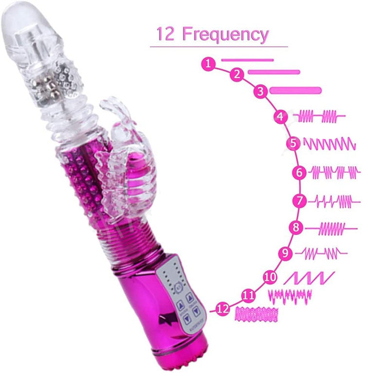 Telescopic Vibration Ball 12 Ffrequency Vibration Masturbator – product view 3