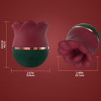 Big Mouth Rose Kiss Sucking Tongue Licking Vibrating Masturbator – product view 6