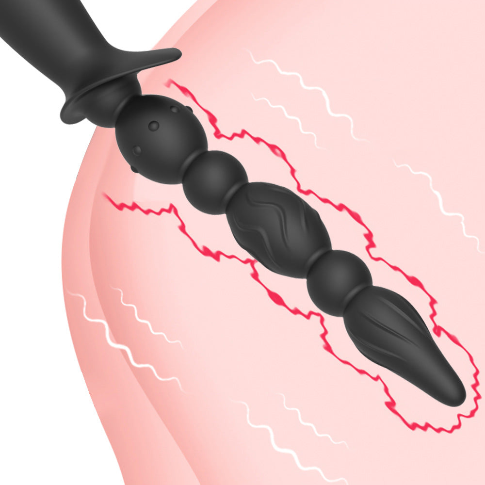 Strong Shock Lianzhu Silicone Pull Bead Back Court Anal Plug – product view 5