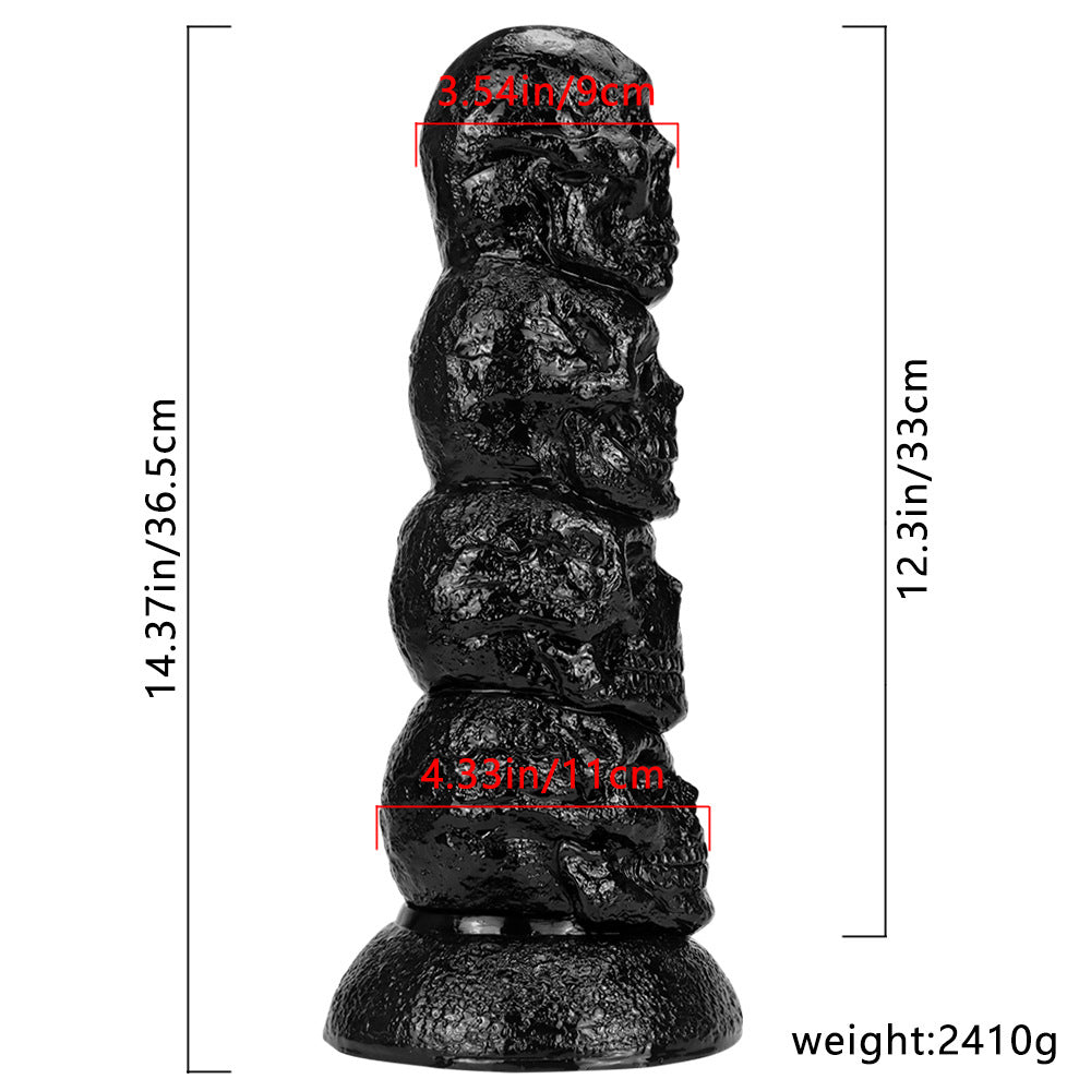 12.3 Inch Skull Giant Butt Plug Huge Dildo – product view 7