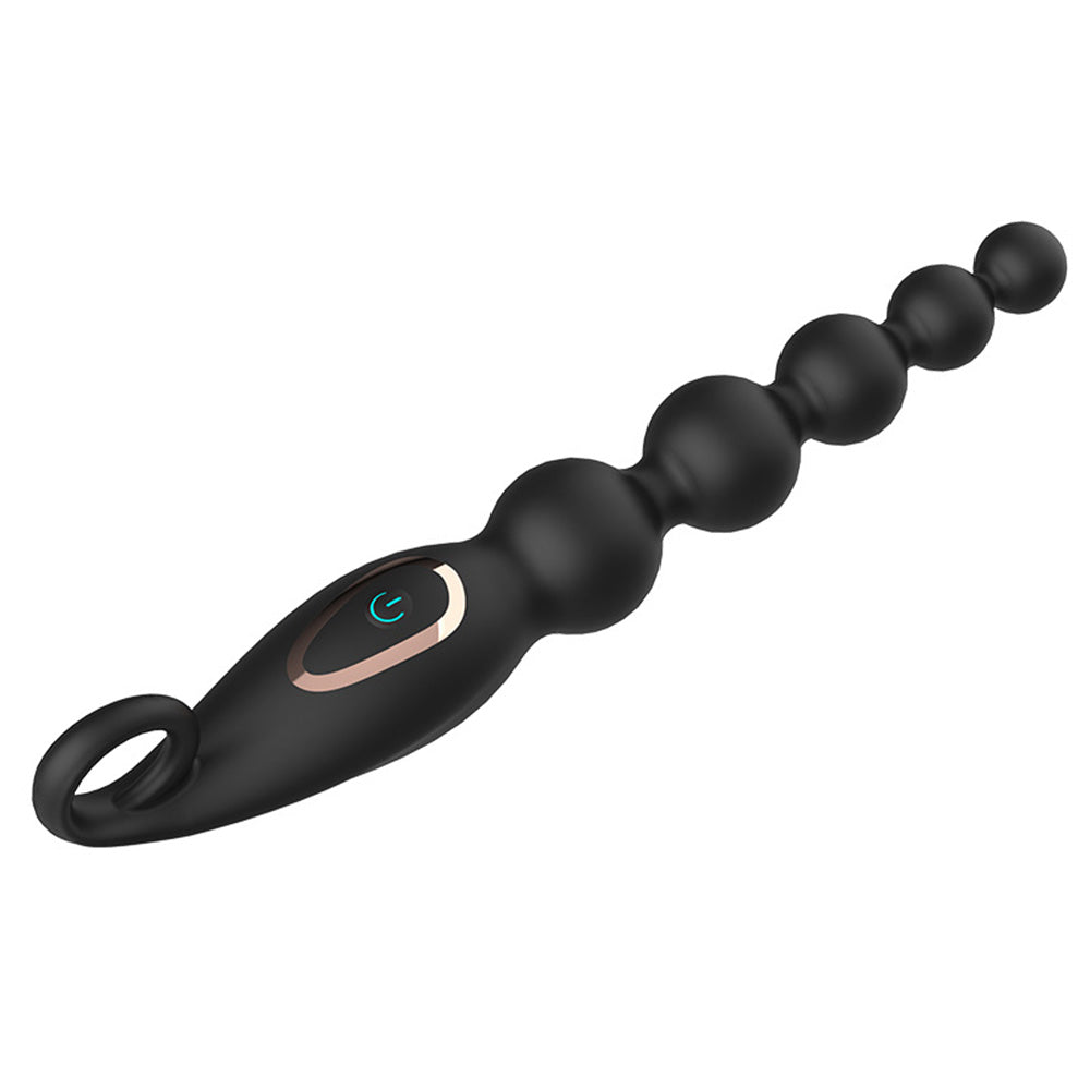 7 Frequency Vibration Anal Plug With Beads In The Back Chamber — product image 9