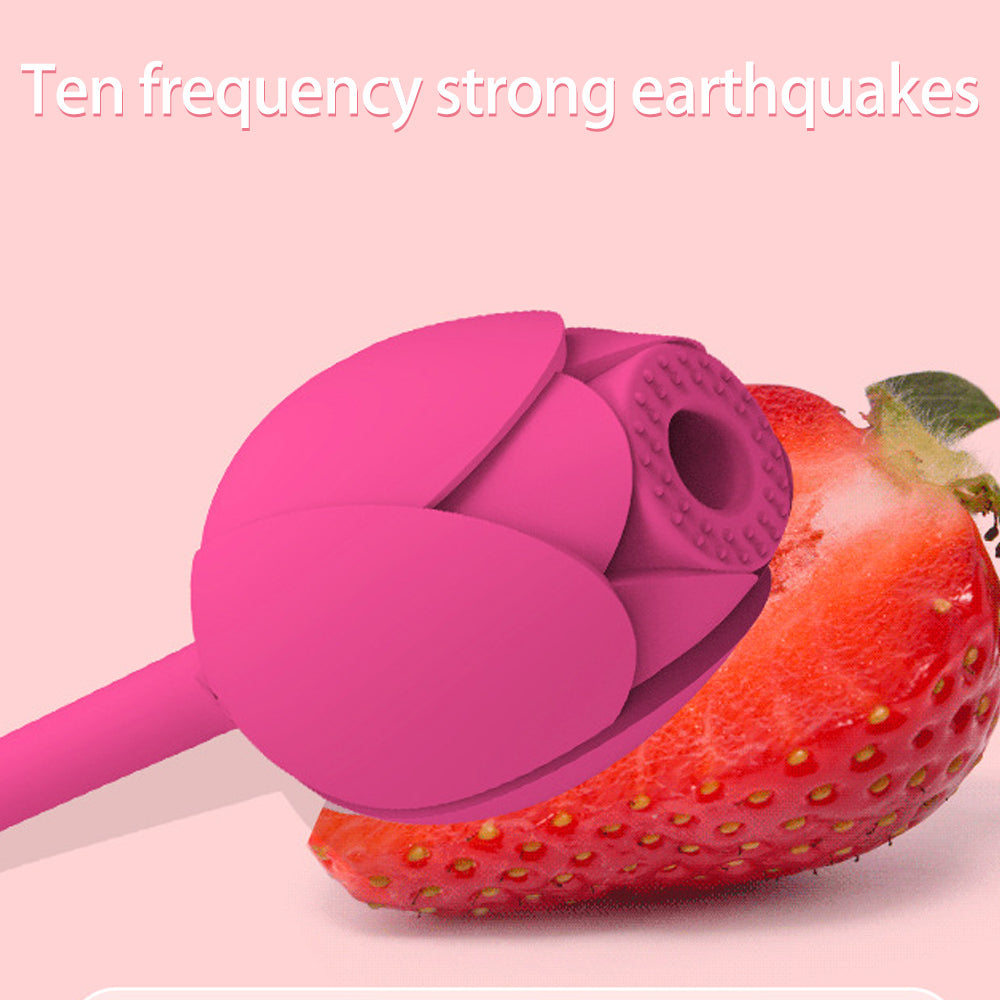 10 Frequency Rose Vibrator With Egg Vibrator Rose Sex Toy – product view 10