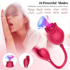 Rose Sucking Vibrator Toy For Women With Vibrating Egg – product view 2