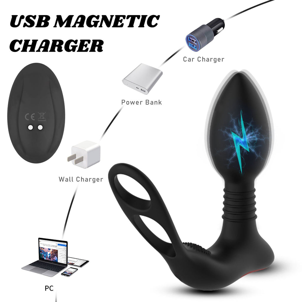Prostate Massage 10 Frequency Vibrator Anal Plug – product view 3