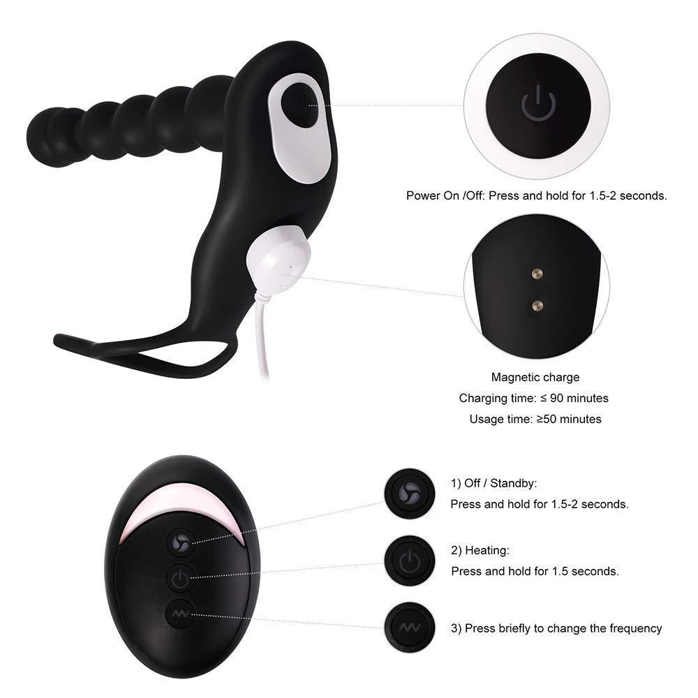 Back Court Sierra Beads 10 Frequency Anal Plug – product view 5