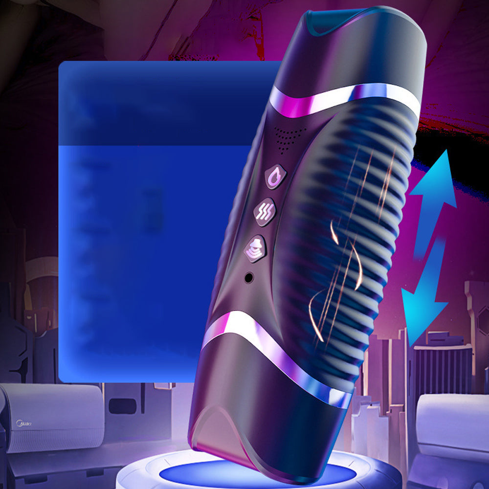 Double Head Male Stroker Intelligent Heating Sound Blowjob Toy – product view 5