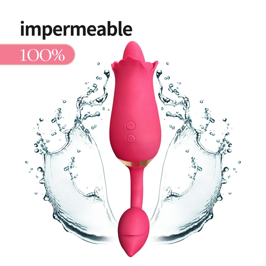 9 Vibration Modes Rose Tongue Vibrator for Women with Vibrating Egg – product view 4