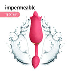 9 Vibration Modes Rose Tongue Vibrator for Women with Vibrating Egg – product view 4