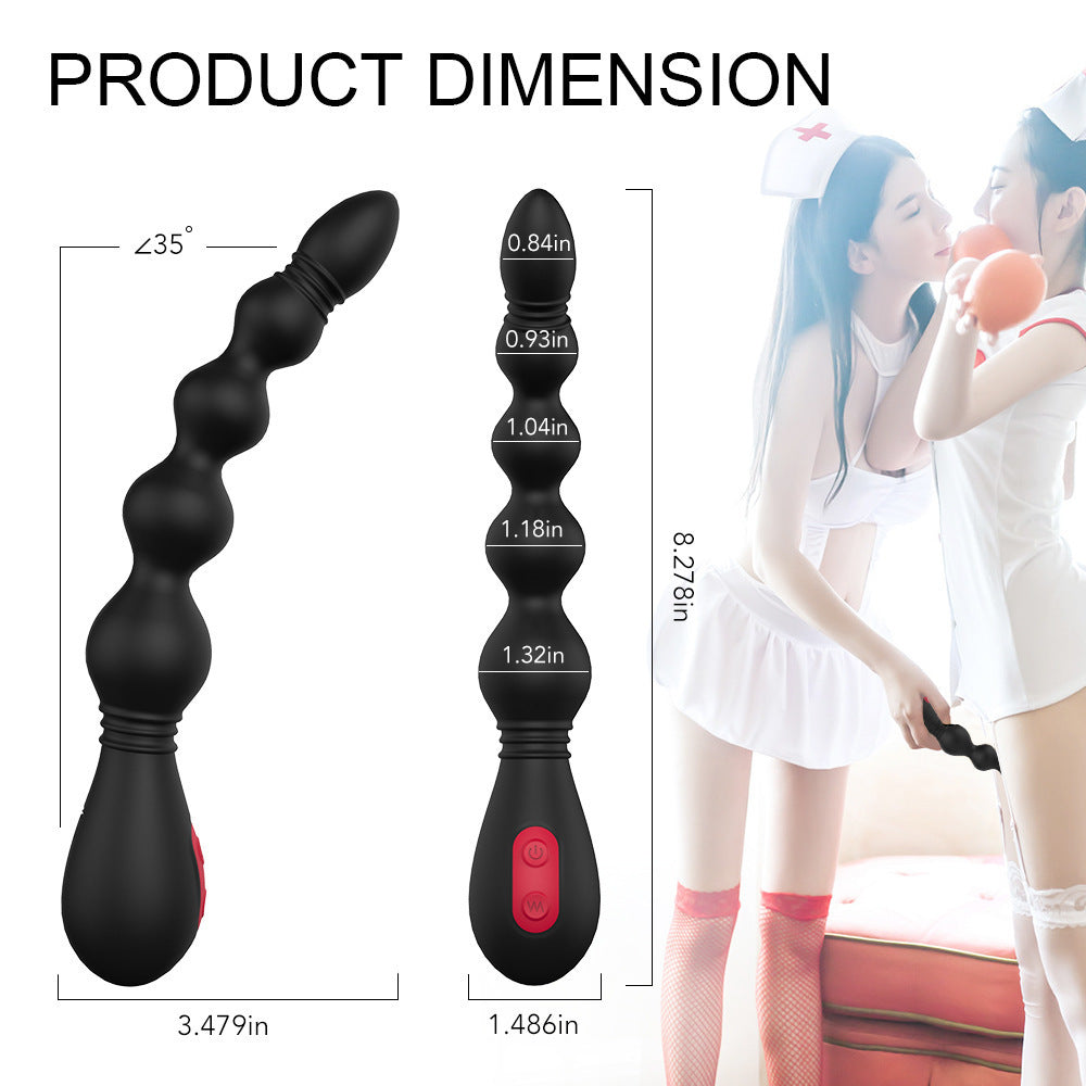 Silicone Anal Plug Beads 9 Frequency Strong Shock Electric Anal Plug – product view 5