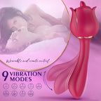 2 In 1 Rose Tongue Licking Female Vibrator – product view 3