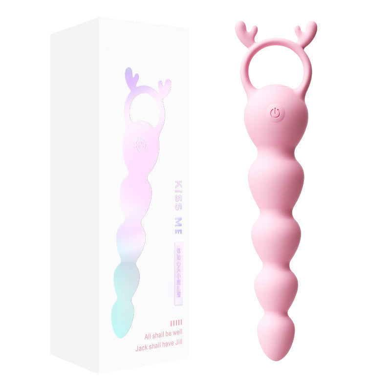 12 Frequency Pink Vibrating Anal Beads G-spot Stimulator – product view 4