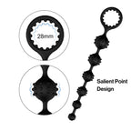 Black Butt Plug - Large Butt Plugs | 6 Silicone Butt Plugs | Vibrating Butt Plugs – product view 3