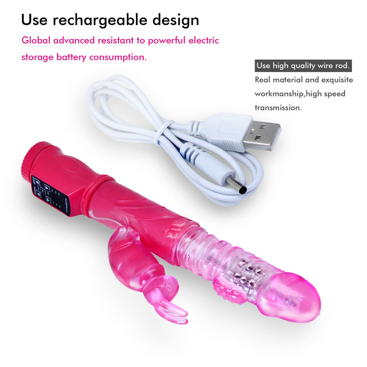 Rabbit Vibrators and Rotating Telescopic Dildo | Shake Dildo – product view 3