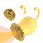 Rose Petal Vibrator Swirl Air Sucking and Teasing Clit Nipple Vibrator – product view 4