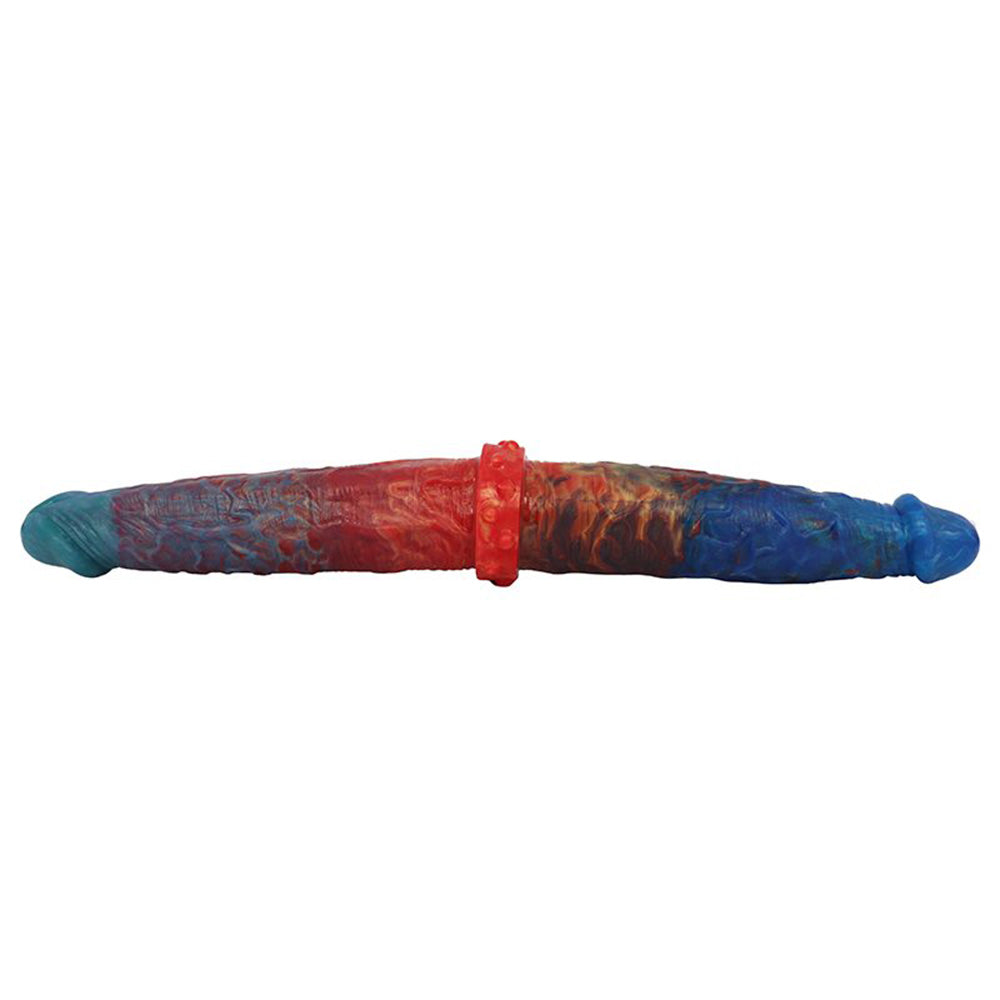 Colorful Double-Ended Liquid Silicone Anal Plug Dildo – product view 11