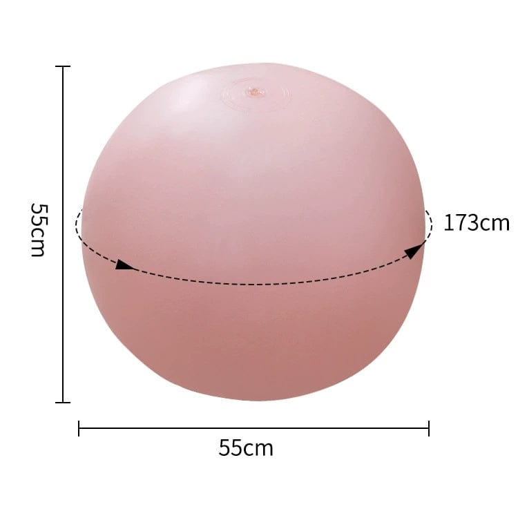 6.3 in Bouncy Inflatable Sex Ball with Remote Control Vibrating Realistic Dildo