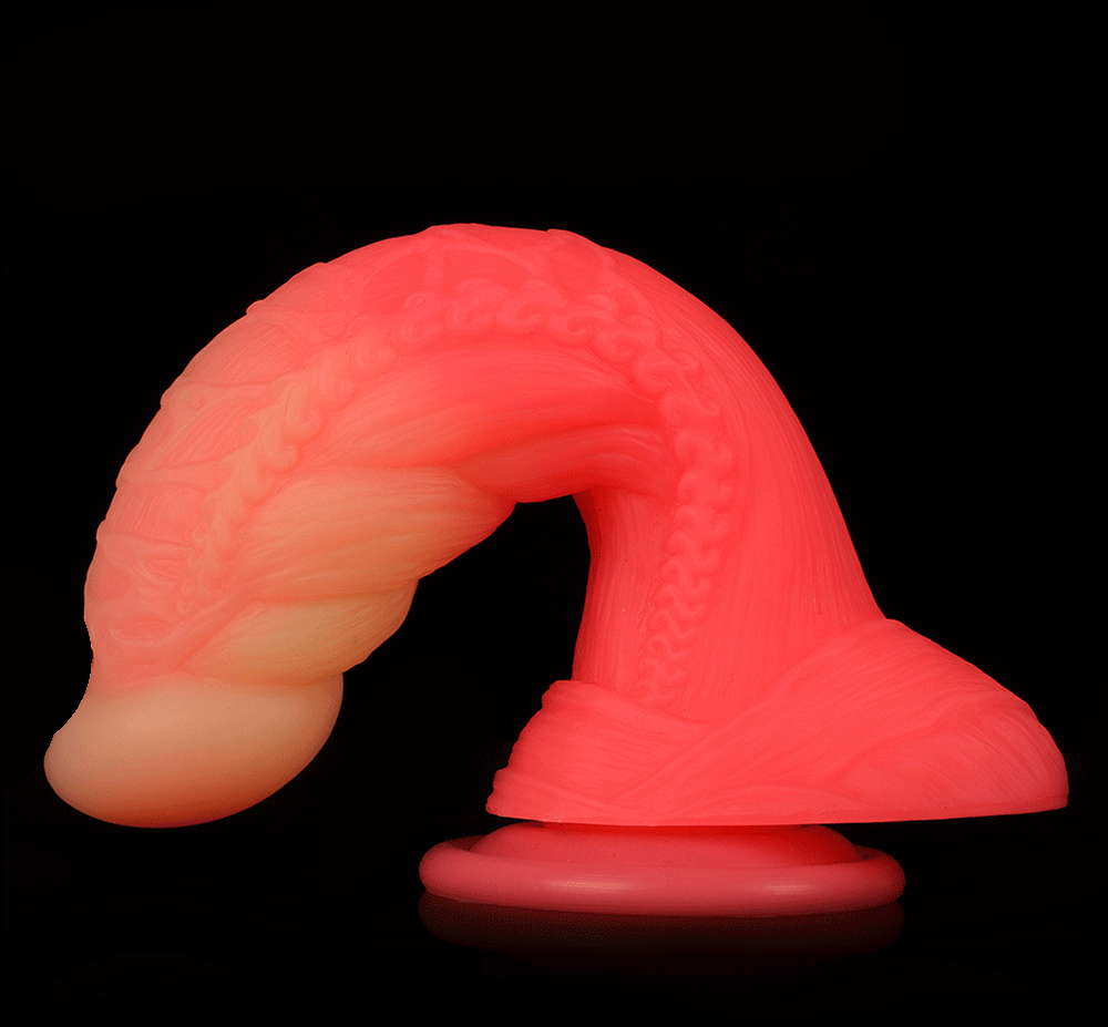 Liquid Silicone Allovers Dildo Simulation Flamingo Suction Dildo – product view 6