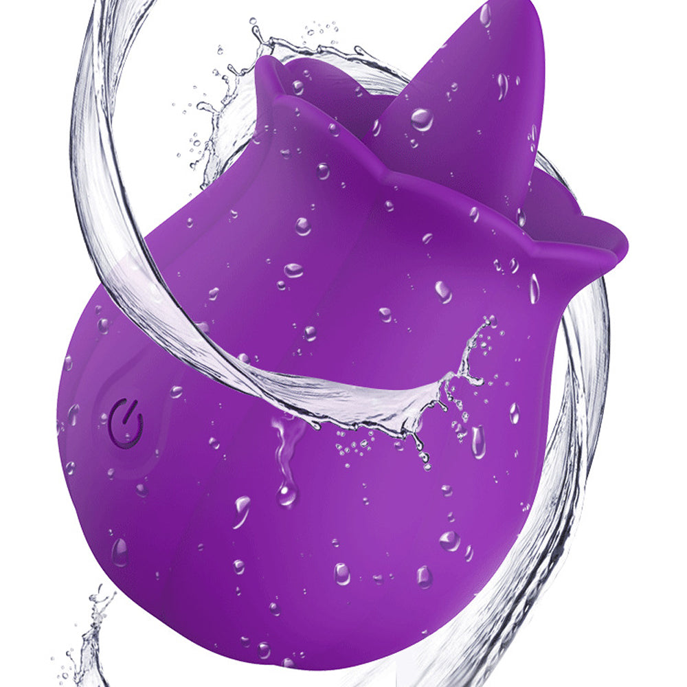 Rose Petal Vibrator | Tongue Vibrator Clitoris Stimulator – product view 7
