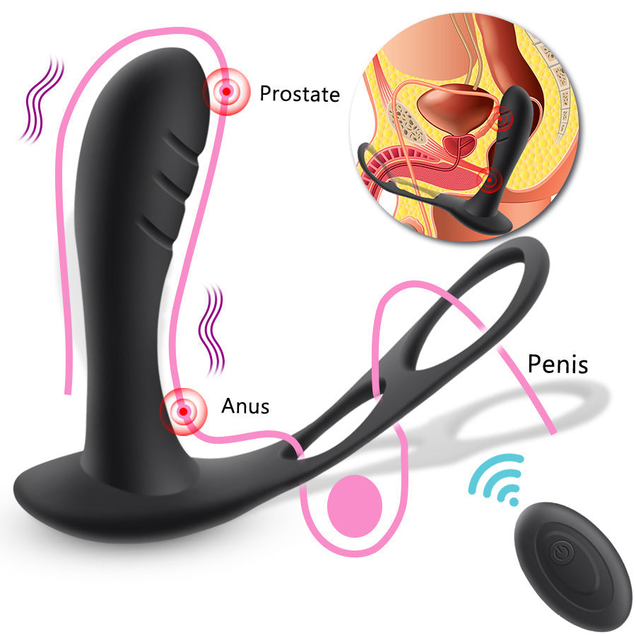 Prostate Massage Lock Fine Vvibration Wireless Remote Control Anal Plug – product view 4