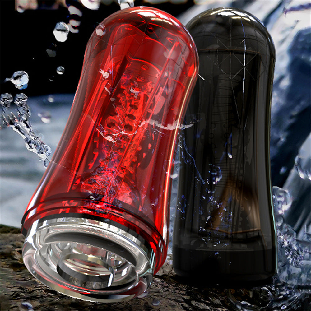 Red Eagle 10 Vibrations Air Pressure Sucking Electric Male Stroker Transparent Soft for Penis Stimulation – product view 12