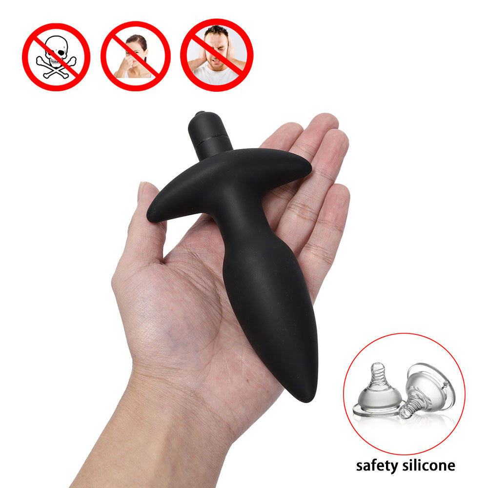 Male Prostate Silicone Vibrating Bullet Anal Plug – product view 4