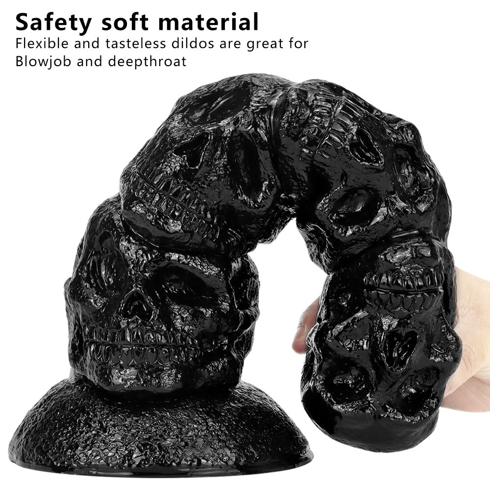 12.3 Inch Skull Giant Butt Plug Huge Dildo – product view 2