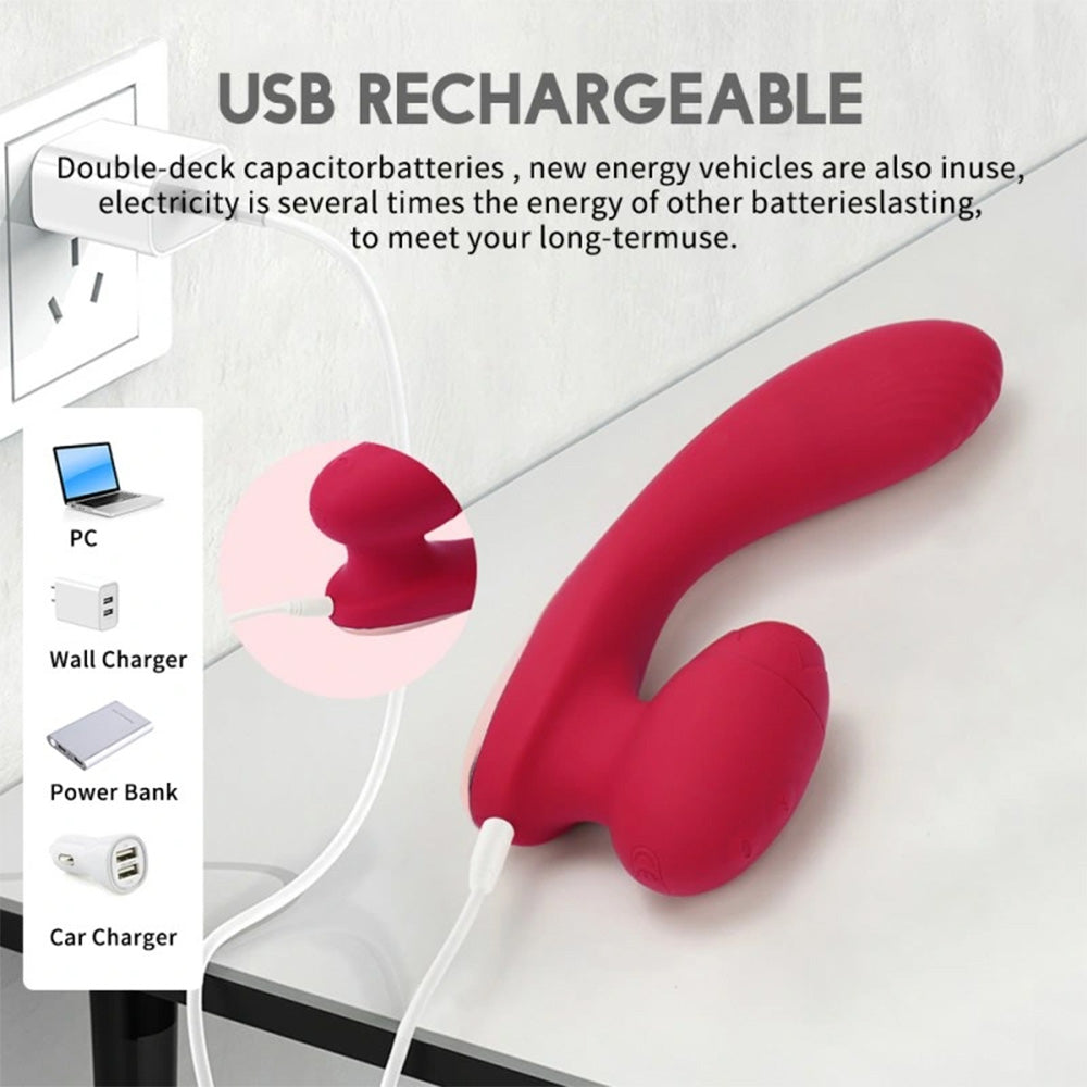 G-Spot 7 Frequency Sucking Heated Vibrator – product view 6