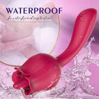 2 In 1 Rose Tongue Licking Female Vibrator – product view 6